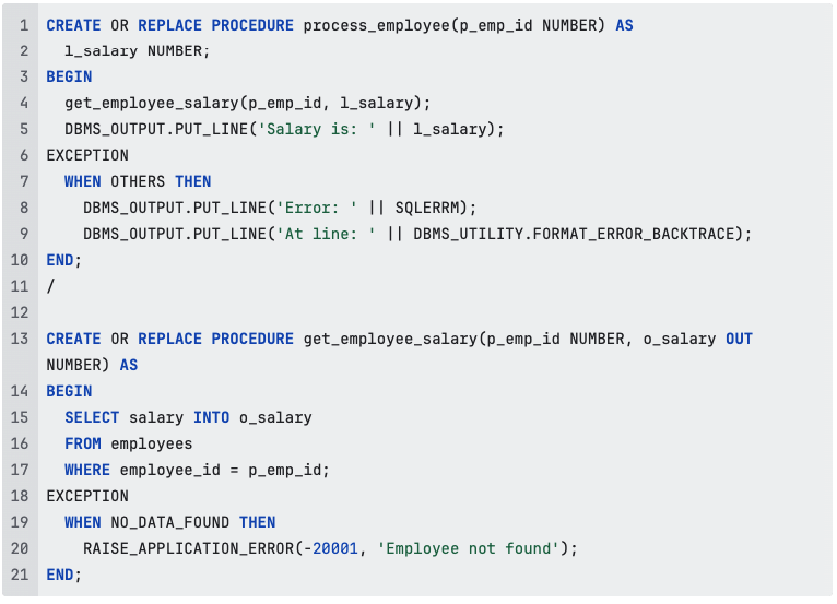 Example that shows how to catch errors the smart way